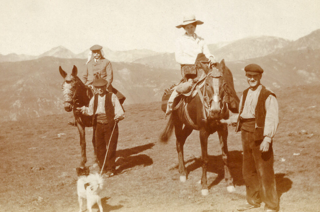 Franz Fromm and Paula Litzinger crossing the Pyrenees (c. 1912) 